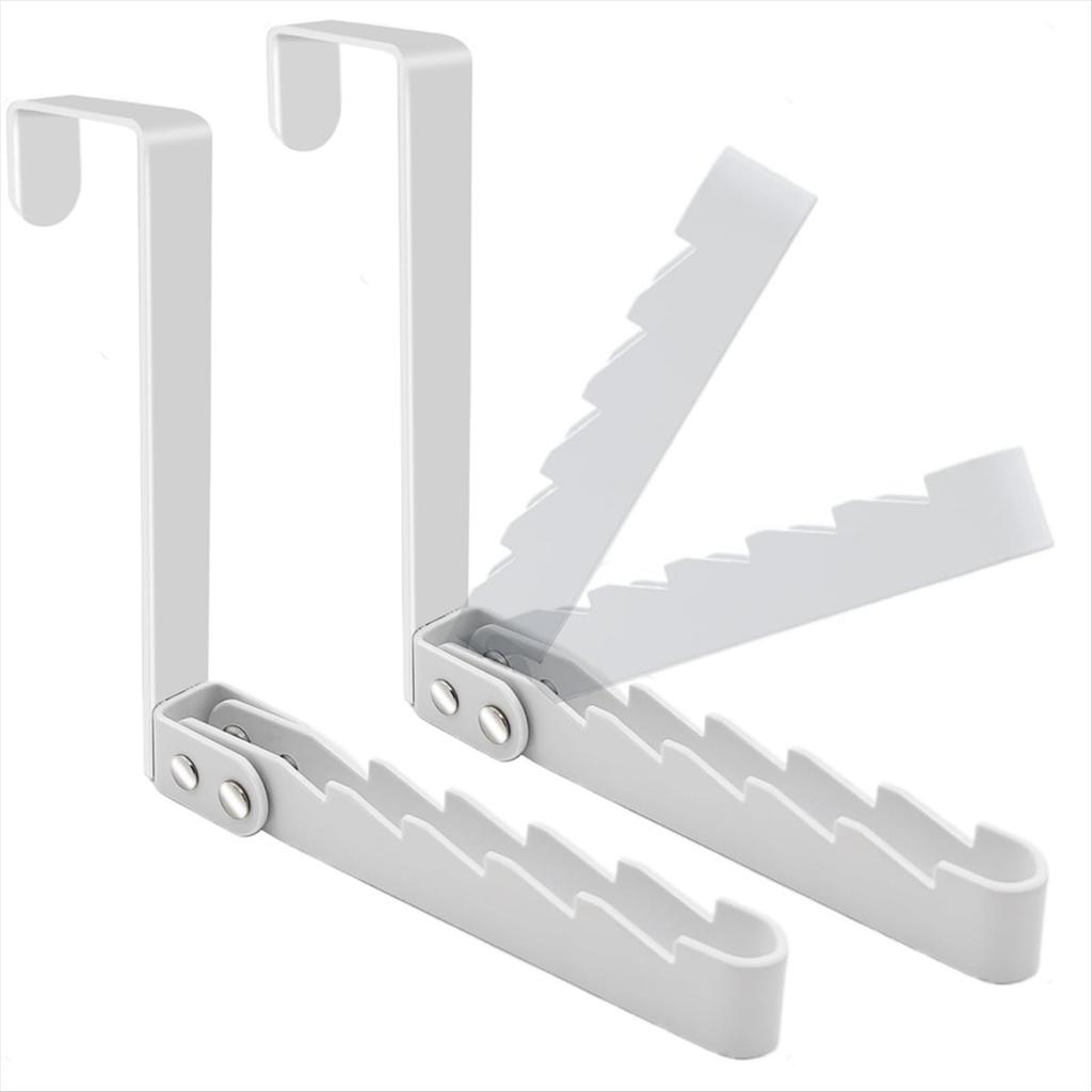 M-Modern-2 Pack Over The Door Hooks Hanger, Sturdy Foldable Over Door Drying Rack For Clothes, Coats, And Towels