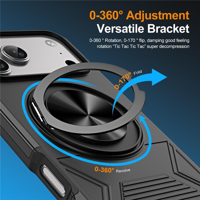 Alliance Ring Shadow Suitable for iPhone17Pro Max Mobile Phone Case Apple 15 Bracket Case 13 Magnetic Protective Case