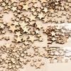 100 Heart-shaped Five-pointed Star Wedding Dress Decorations Wooden Handicrafts  Decoration Items Wedding Shooting Props
