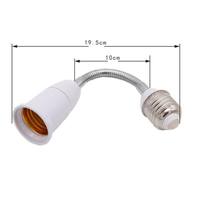 Flexible E27 To E27 Led Screw Lamp Base Bulb Socket Extender Extension Light Holder Lamp Base Light Socket Adapter Converter