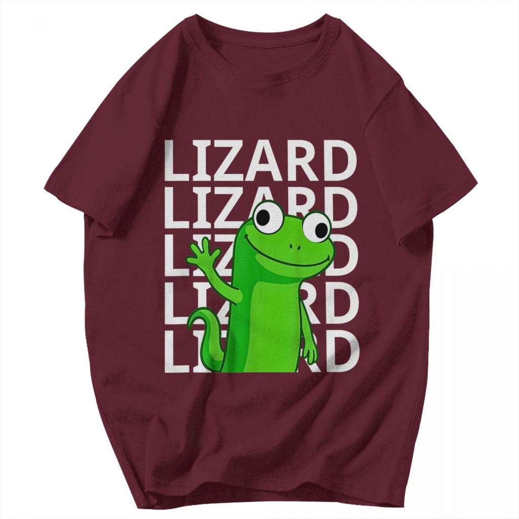 Men T Shirt Lizard Meme Cute Idea Y2K Graphic Quality Unisex Clothing T Shirts
