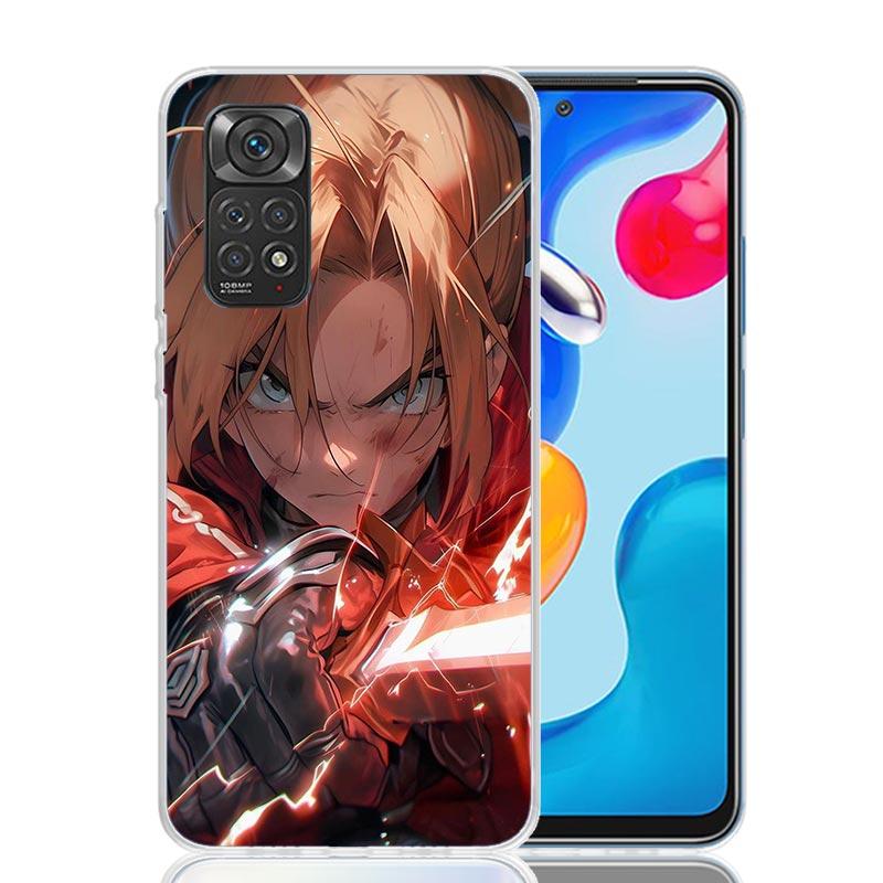 Anime F-ullmetal A-Alchemist Phone Case For Xiaomi Redmi Note 15 14 13 12S 12 Pro Plus 11S 11E 11 11T 10S 10 Art Soft Pattern Co