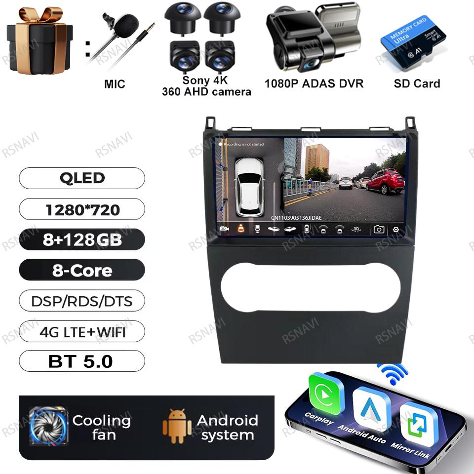 Android 16 Video Player For Mercedes Benz B200 A B Class W169 A160 A180 A200 A220 2009-2012 Multimedia Car Radio Carplay GPS BT