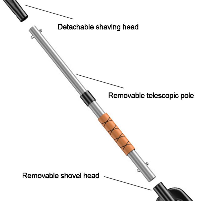 SEAMETAL 3-in-1 Retractable Snow Shovel Ice Scraper Snow Brush Snow Remover for Car SUV Windshield Frost Cleaner Winter Tool