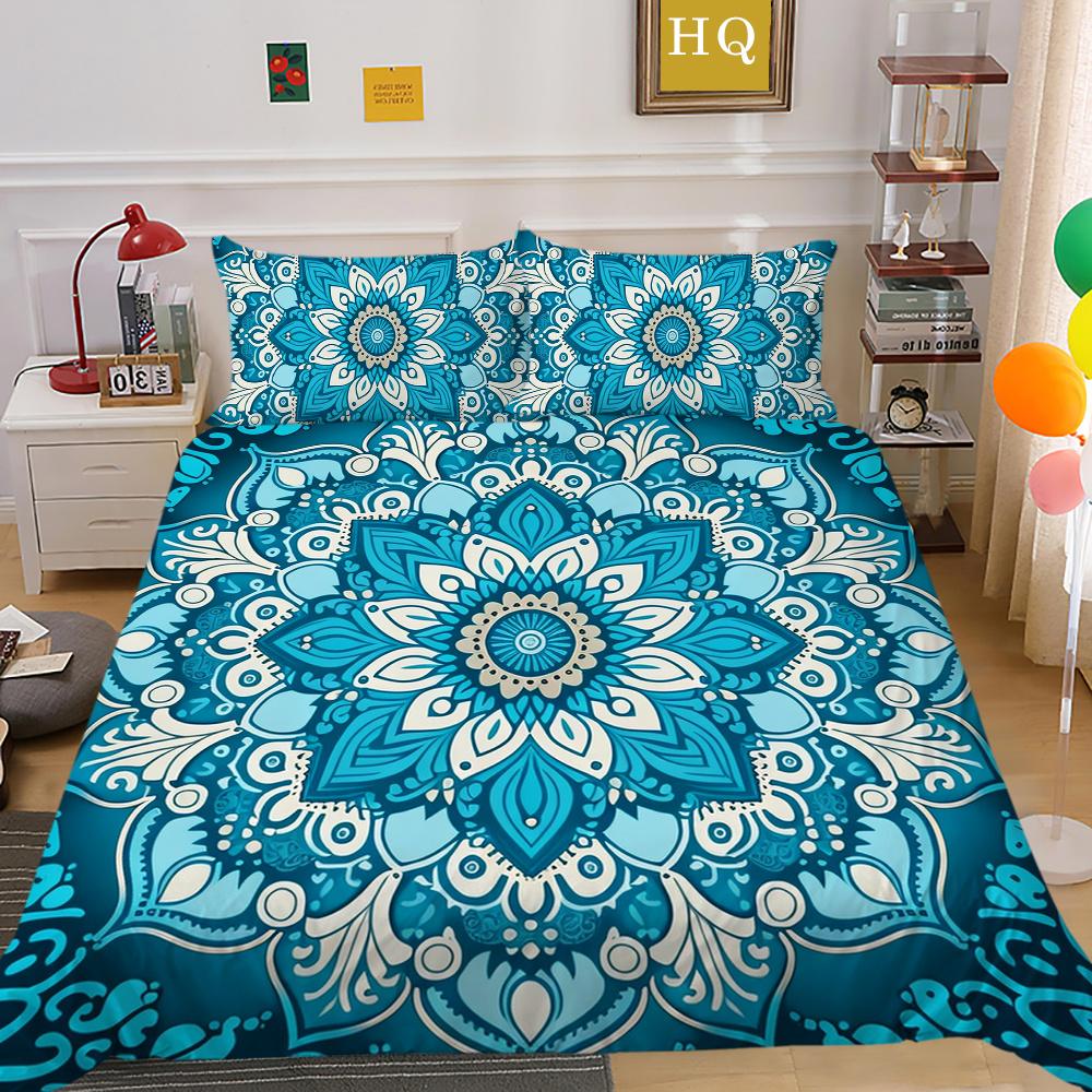 Comforter Cover Set 3D Paisley Printing High Quality Children Home Bedclothes Full Size Quilt Cover Set