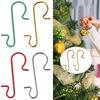 S-Shape Hanger Christmas Hook 100pcs Christmas Day Christmas Stocking Christmas Tree Decoration Hook Seasonal Décor