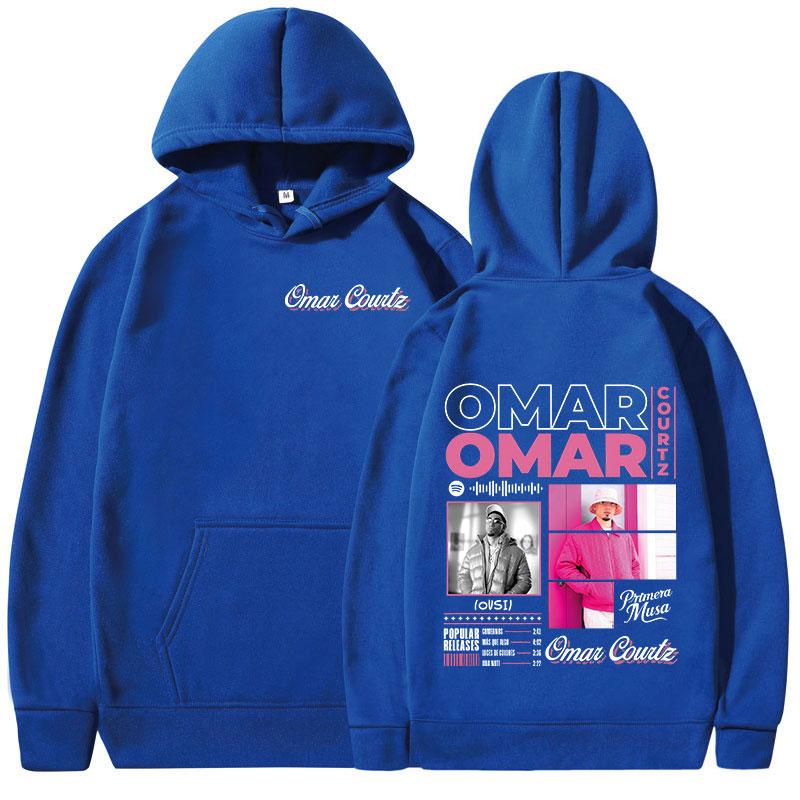 Omar Courtz Primera Musa Album Tour Merch Hoodies Men's Women Clothing Fashion Hooded Sweatshirts Hip Hop Oversized Pullovers