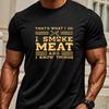 T-Shirt mit Grill-Themen-Print, Leichtes T-Shirt, Atmungsaktiv, Kühl, Bequemes Tragen