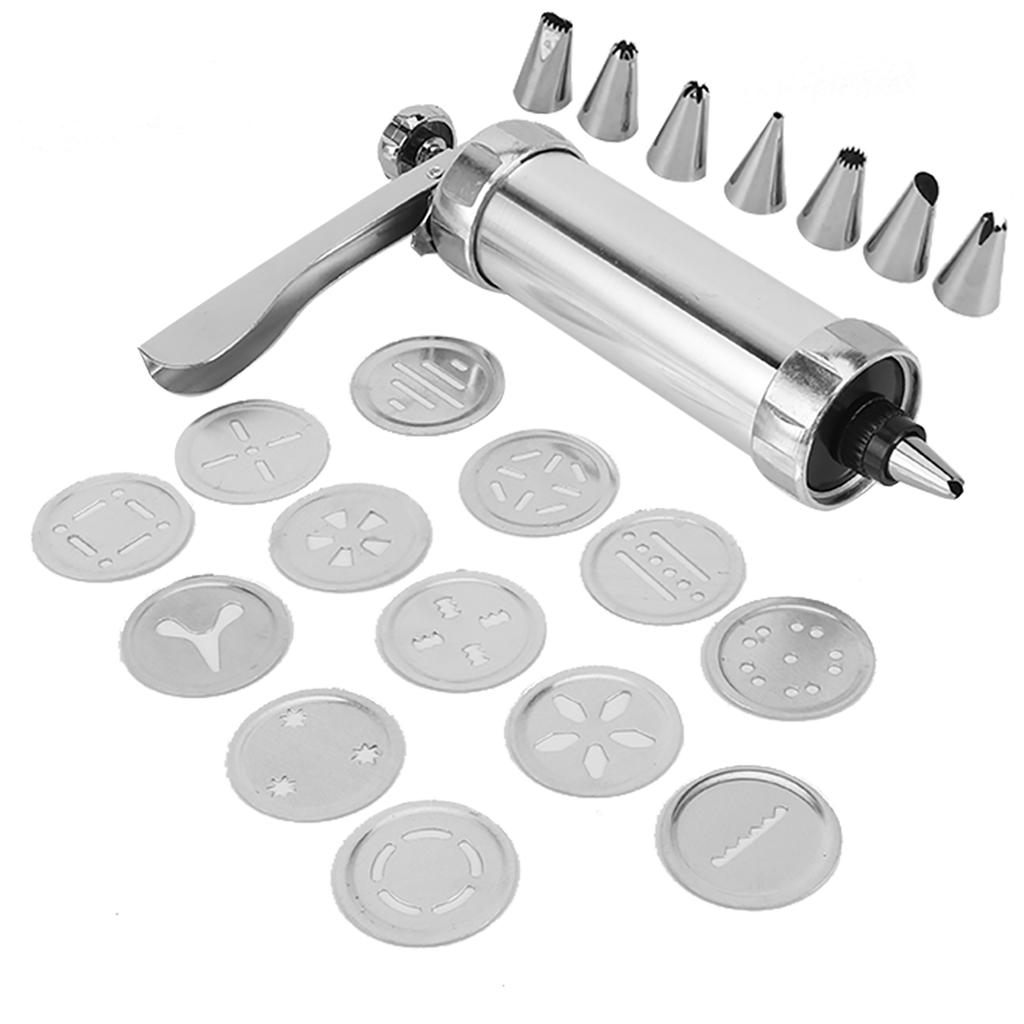 Aluminium Alloy Cookies Biscuits Press Maker Mold Kit Pastry Piping DIY Making Cake Decorating Baking Tool