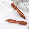 Professional Leather Edge Polishing Tool Multiuse for DIY Leatherwork Projects Wooden Handle for Smooth Finishing