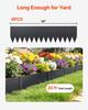 Galvanized Steel Landscape Edging, 6-Pack 1016 X 254 Mm Metal Edging for Landscaping with 8 Mounting Clips, Heavy Duty Metal Garden Edge Border for