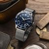 WatchGecko Meliotto Braccialetto per Orologio in Acciaio Inossidabile a Maglia Milanese con Doppia Chiusura a Pulsante e Barre a Molla a Rilascio Rapido Argento - - (20 millimetri)