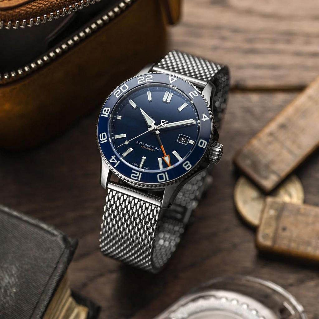 WatchGecko Meliotto Braccialetto per Orologio in Acciaio Inossidabile a Maglia Milanese con Doppia Chiusura a Pulsante e Barre a Molla a Rilascio Rapido Argento - - (20 millimetri)