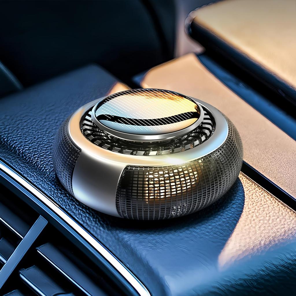 FLIRVA F22 Car Freshener 01 Car , Premium Car Supplies, Aluminum Alloy, Solar Rotation,