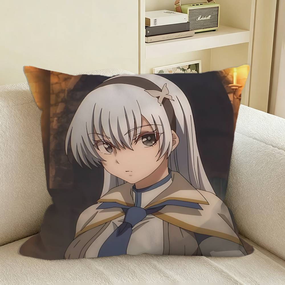 Annerose Krasia Anime Hojo Mahou Square Sofa Pillow Cover Solid Color Living Room Home Decor Cushion Case
