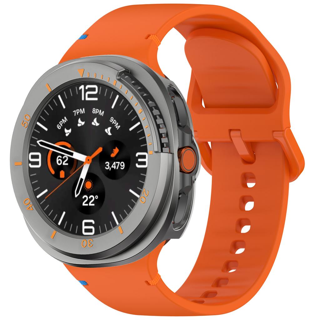 Silicone Band+Protective Case for Samsung Galaxy Watch 8 Classic 46mm Sport Strap Hard PC Bumper No Screen Film Watch Bracelet