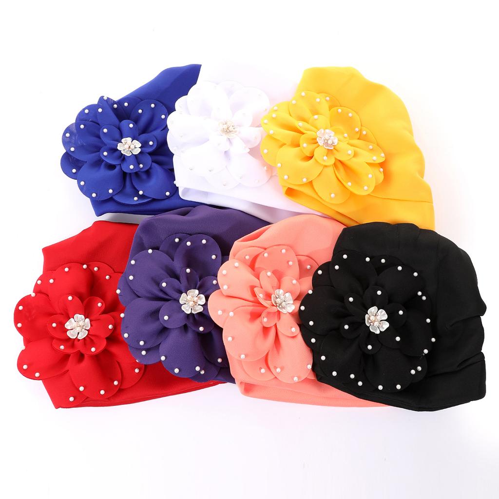 Elegant African Lady Head Wraps Nigeria Party Headwear Wedding Headtie Big Flower Turban Cap for Women 2026 New Gift
