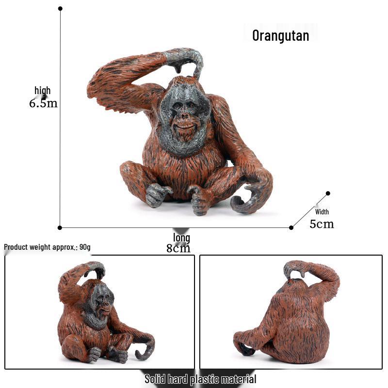 Cross-Border Children's Cognitive Animal Model: Gorilla, Monkey, Ape Toy Ornament