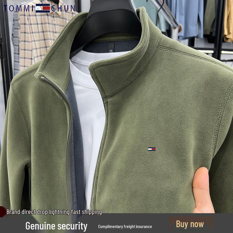 

Men s Sherpa Fleece Hoodie - Autumn/Winter Warm Casual Jacket 4XL 190-210 lbs