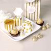 50pcs Mini Gold Round Dot Striped Hexagonal Candy Box for Wedding Birthday Party Decoration Favor Gift Souvenirs  Packaging