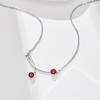 Cherry necklace women's new simple ins design versatile titanium steel collarbone chain neck chain jewelry women