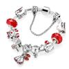 Antique Silver Christmas Tree Beaded Bracelet with Color Retention, Pandora Compatible - 2019 Edition