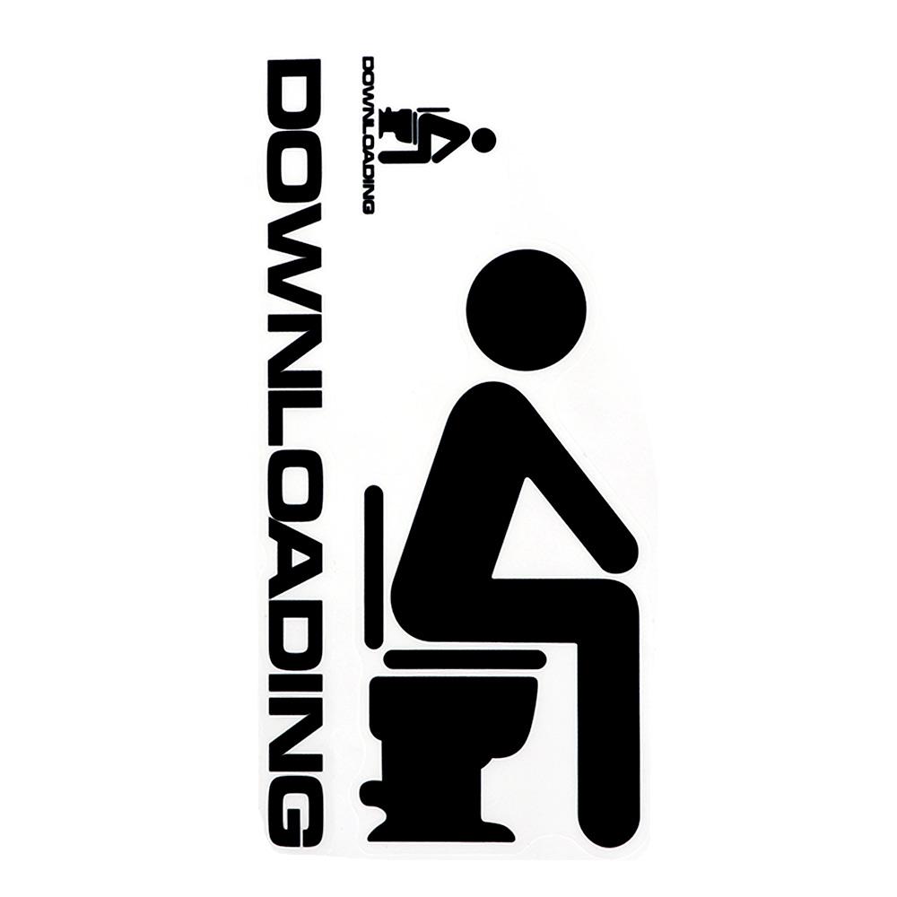

Fashion Bathroom Home Art Door Decor Wall Sticker Vinyl Poster Toilet Decals