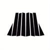Window Decal Pillar Posts Sticker Cover Door Trim Car Accessories Glossy Black Fit For Nissan X-trail Rogue 2008 2009 2010-2013