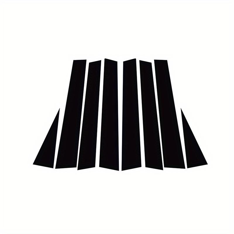 Window Decal Pillar Posts Sticker Cover Door Trim Car Accessories Glossy Black Fit For Nissan X-trail Rogue 2008 2009 2010-2013