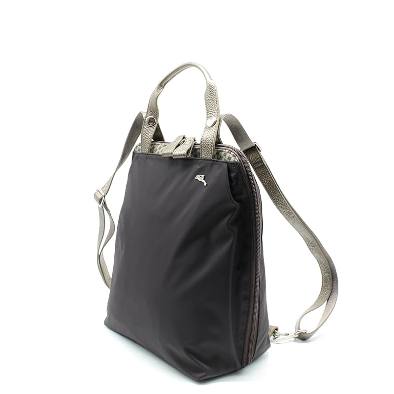 

Osamu genuine product (2347R) - Compact ladies backpack adult stylish backpack large capacity back pocket dark brown trip rucksack NSNN-2347R (brown