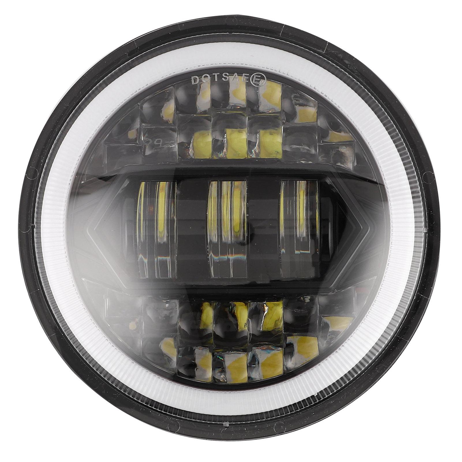 

5.75in LED Motorcycle Headlight 20000LM High Brightness IP67 Waterproof with H4 H13 Adapter Cable