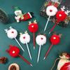 6 Stück Weihnachten Themen Kugelschreiber Lustiger Weihnachts-Schreibstift für Jungen Mädchen Schüler Klassenbelohnung, Strumpffüller