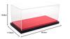Jewel Cases 1/18 Scale Acrylic Display Case with Leather Base (Size: Approx. 35.5 X 17 X 15.8cm) Red