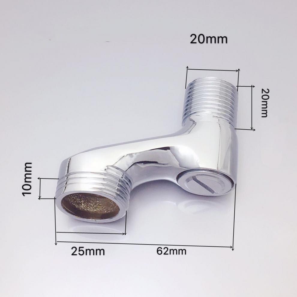 2Pcs Shower Faucet Curved Foot Adjustable Adapter Solid Brass Wall Mounted Replacement Angle Valve Kitchen Bathroom Accessories