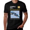 Tyrrell P34 T-shirt grafisk t-shirt grafiska t-shirts för män med tung kvalitet