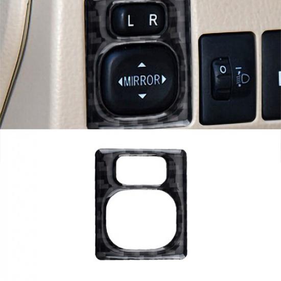 For Toyota Corolla 2014-2018 Carbon Fiber Rearview Mirror Button Frame Cover