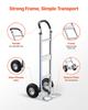 VEVOR Hand Truck, 226.9 Kg Load Capacity, Heavy-Duty Hand Truck Dolly with Non-Slip Wheels & Handle