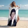1pc KPop Demon Hunters ZOEY3 Beach Towel, Comfortable and Thick, and Swimming/Bath/Picnic/Camping Towel, Suitable for Seaside Beaches