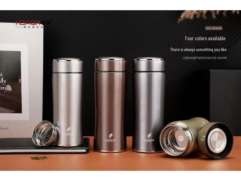 HOAOR HX7483 300ml Stainless Steel Vacuum Insulated Business Thermos Mug