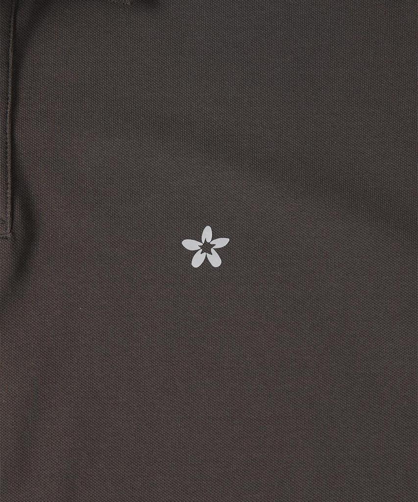 PANICALE Basic Logo Pique Polo Shirt [Charcoal]