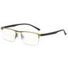 Fg 2-In-1 Progressive Multifocal Bifocal Reading Glasses Anti-Blue Light Half Frame Presbyopia +100 To +400