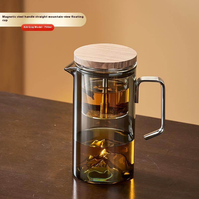 Gianxi Teapot For Home Use 2025 New Magnetic Glass Teapot Tea Separation Cup Floating Cup Tea Pot