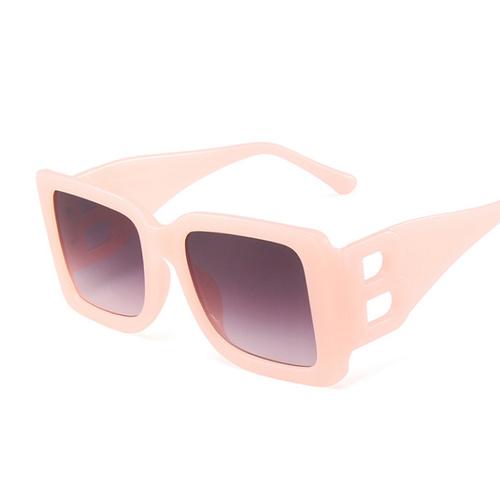 New Fashion Oversized The Letter B Square Luxury Trend Sunglasses Women Men Retro Rectangle Sunglasses