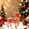 1/2Pcs Cute 2D Flat Goat Themed Hanging Ornament Acrylic Pendant for DIY Jewelry Making Bag Charm Daily Decor