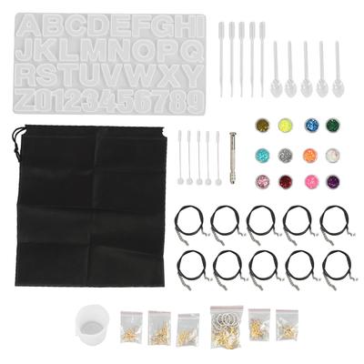 Silicone Letters Molds Set Alphabet Pendant Casting Molds Resin Silicone Mould for DIY Craft