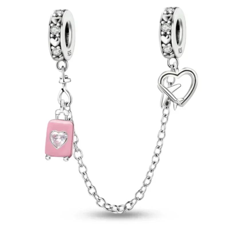 Copper Butterfly Red Love Heart Balloon Strawberry Charm Bracelet Necklace Making Gift Of High Quality Fine Jewelry