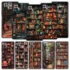 Read Books Illustration Phone Case For Xiaomi Redmi Note 14 13 5G 10 11 12 Pro Plus 4G 14C 13C 12C 10C Black Cover