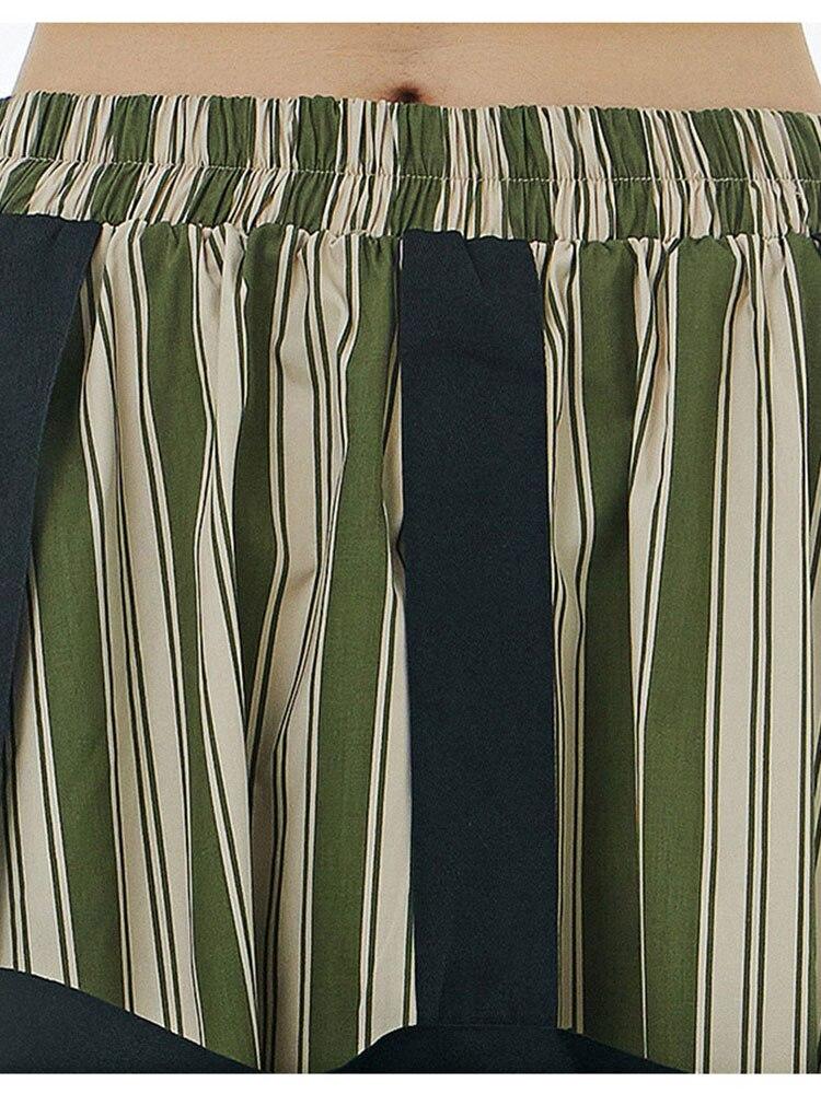 Xitao Quastenrock Mode elegant gestreift WLD8388