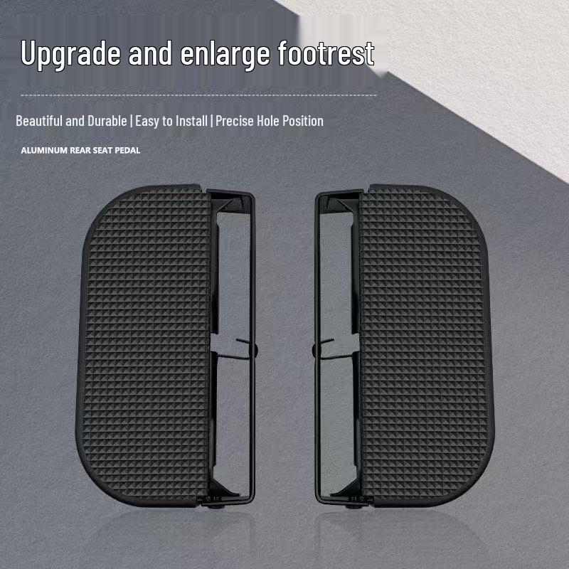 Black Knight Zhi Mai Electric Vehicle Anti-Slip Front Pedal for Racing Pigeons, Load-Bearing Guardrail Foot Pedal.