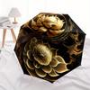 Lotus Yin Yang themed Eight rib Automatic Folding Umbrella Is Suitable for Both Men and Women, Making It A Perfect Christmas and Valentine's
